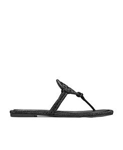 Tory Burch Miller Pavé Embellished Thong Slippers