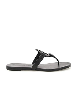 Tory Burch Miller Soft Logo-Plaque Sandals