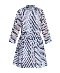 Tory Burch Printed Mini Shirt Dress