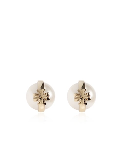 Pearl Logo Earrings