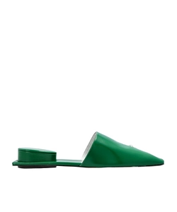 Pierced Leather Mules