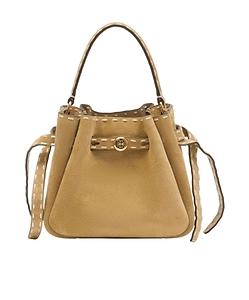 Tory Burch Romy Logo Plaque Mini Bucket Bag