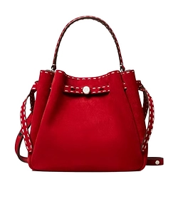 Tory Burch Romy Pick Stitch Bucket Bag