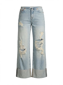 Leila Cuffed Low Rise Baggy Jean