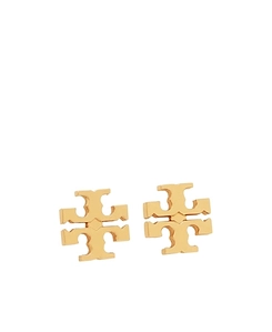 Tory Burch Double T-Motif Polished Finish Earrings