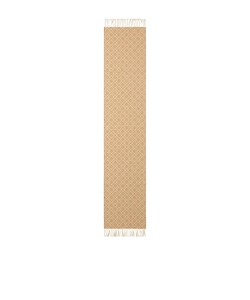 Tory Burch T Monogram Printed Fringed Scarf