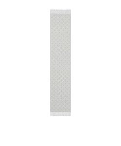 Tory Burch T Monogram Printed Fringed Scarf