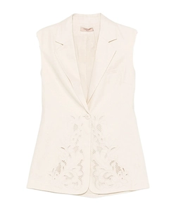Embroidered Sleeveless Waistcoat
