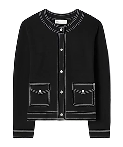 Tory Burch Topstitch Cardigan
