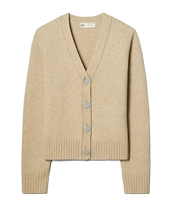 Tory Burch V-Neck Buttoned Knitted Cardigan