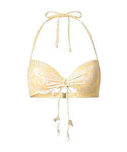 Floral-Print Push-Up Bikini Top