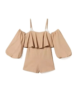 Lace-Detail Playsuit