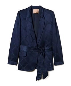 Logo-Jacquard Blazer