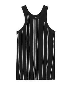 TotÊMe Braid Sleeveless Ribbed Tank Top