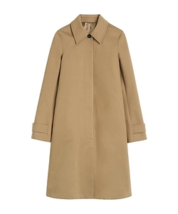 Gabardine Midi Raincoat