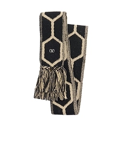 Antibes Cotton Scarf With Fringe