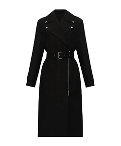 Long Belted Trench Coat