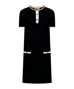 Embroidered Stretch Viscose Dress