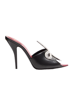 Valentino Coeur VipÈRe Embellished Slide Sandals