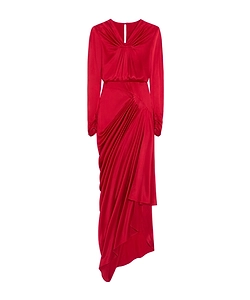 Crepe Satin Gown