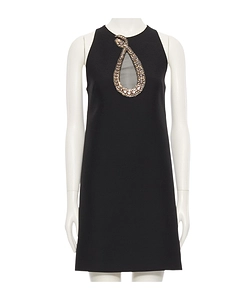 Valentino Embellished Crewneck Dress