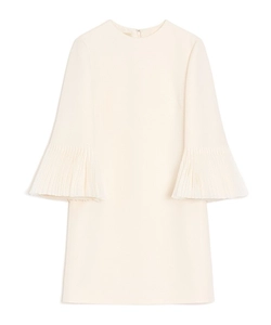 Valentino Embroidered Crepe Couture Short Dress