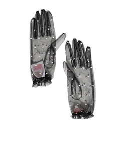 Polka-Dot Tulle Gloves