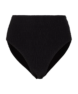 Smocked High-Waisted Bikini Bottoms