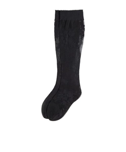 Floral Lycra Knee-High Socks