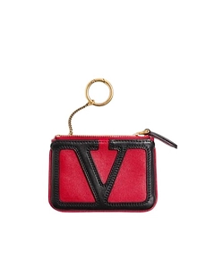 Logo-Detail Leather Card Holder