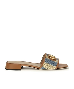 Valentino Vlogo Signature Slip-On Sandals
