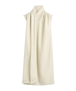 TotÊMe Attached-Scarf Sleeveless Midi Dress