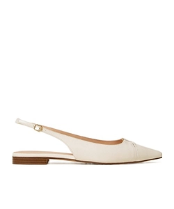 Twinset Leather Sling Back Ballet Flats