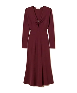 Twinset Oval T Knitted Midi Dress