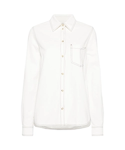 TotÊMe Contrast Stitching Long Sleeve Shirt