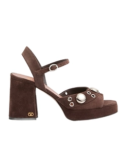 NellcÔTe Platform Sandal In Split Leather 90Mm