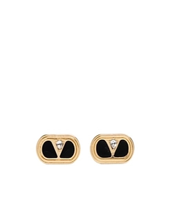 Valentino Vlogo Embellished Earrings