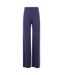 Twinset Ribbed Knit Wide-Leg Pants