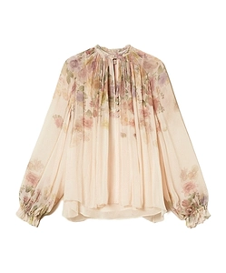 Twinset Ruffled Floral Print Blouse