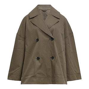 TotÊMe Double Breasted Oversized Check Coat