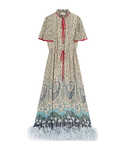 Pekin Midi Dress With Voyage Imaginaire Paisley
