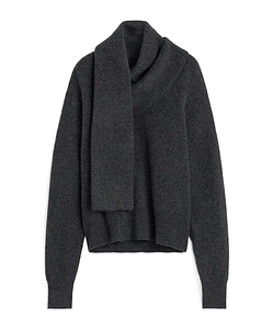 TotÊMe Draped Scarf Knitted Jumper