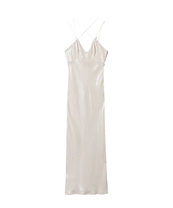 Twinset Sequin Embroidery Long Dress