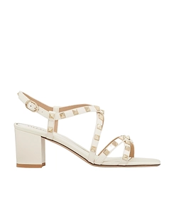 Rockstud Calfskin Sandal With Straps 60Mm