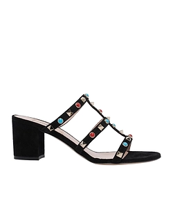 Round-Toe High-Heeled Sandals