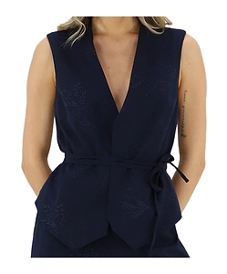 Embroidered-Floral Waistcoat