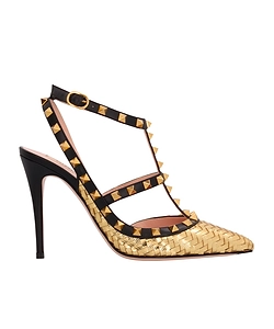 Studded T-Strap Pumps