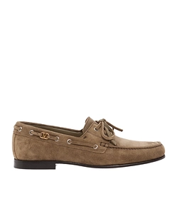 Valentino Square Toe Slip-On Loafers