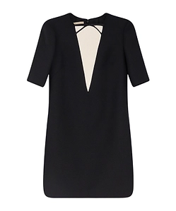 Valentino Bow Detailed Short-Sleeved Dress
