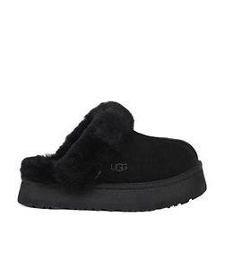 Ugg Disquette Logo Embossed Platform Slippers